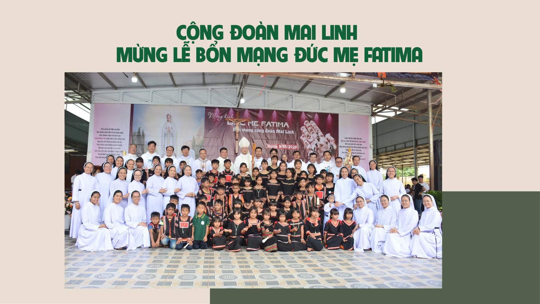 Cộng đoàn mai linh mừng lễ bổn mạng Đức Mẹ Fatima